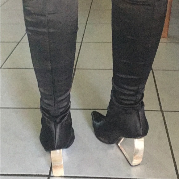 Black Bebe Sock Boots - Picture 4 of 7